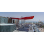 Duo Spectra umbrella, 250 x 540 cm, setting 6