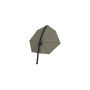 Icarus PX umbrella, 300 x 300 cm, Black RAL 9005, Solidum Taupe