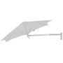 Paraflex WALL ombrellone rotondo, R270 cm con braccio NEO e supporto a parete, Alluminio anodizzato, Sunbrella Marble