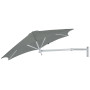 Paraflex WALL okrugli suncobran, R270 cm, s NEO rukom i zidnim nosačem, Eloksirani aluminij, Sunbrella Flanelle