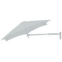 Paraflex WALL runder Sonnenschirm, R270 cm mit NEO-Arm und Wandhalterung, Eloxiertes Aluminium, Lin