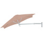 Paraflex WALL ombrellone rotondo, R270 cm con braccio NEO e supporto a parete, Alluminio anodizzato, Nectar
