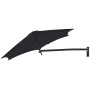 Paraflex WALL runder Sonnenschirm, R270 cm mit NEO-Arm und Wandhalterung, Schwarz RAL 9005, Sunbrella Black