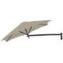 Paraflex WALL runder Sonnenschirm, R270 cm mit NEO-Arm und Wandhalterung, Schwarz RAL 9005, Avena