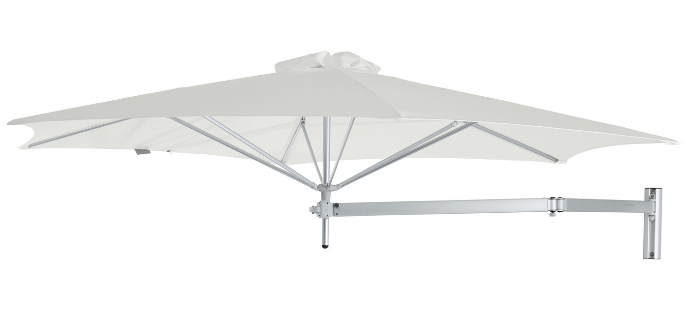 Paraflex WALL round umbrella, R300 cm with NEO arm and wall mount