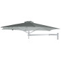Paraflex WALL runder Sonnenschirm, R300 cm mit NEO-Arm und Wandhalterung, Eloxiertes Aluminium, Sunbrella Flanelle