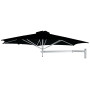 Paraflex WALL ombrellone rotondo, R300 cm con braccio NEO e supporto a parete, Alluminio anodizzato, Sunbrella Black