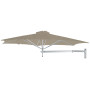 Paraflex WALL okrogel senčnik, R300 cm z NEO roko in stenskim nosilcem, Luksiran aluminij, Sunbrella Sand