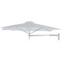 Paraflex WALL round umbrella, R300 cm with NEO arm and wall mount, Anodized aluminium, Lin