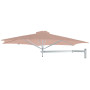 Paraflex WALL ombrellone rotondo, R300 cm con braccio NEO e supporto a parete, Alluminio anodizzato, Nectar