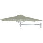 Paraflex WALL okrugli suncobran, R300 cm, s NEO rukom i zidnim nosačem, Eloksirani aluminij, Apio