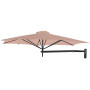 Paraflex WALL runder Sonnenschirm, R300 cm mit NEO-Arm und Wandhalterung, Schwarz RAL 9005, Nectar