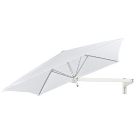 Paraflex WALL quadratischer Sonnenschirm, 200 x 200 cm mit NEO-Arm und Wandhalterung