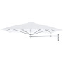 Paraflex WALL ombrellone quadrato, 230 x 230 cm con braccio NEO e supporto a parete, Alluminio anodizzato, Solidum Natural