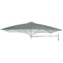 Paraflex WALL kvadraten senčnik, 230 x 230 cm z NEO roko in stenskim nosilcem, Luksiran aluminij, Sunbrella Flanelle