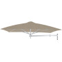 Paraflex WALL kvadraten senčnik, 230 x 230 cm z NEO roko in stenskim nosilcem, Luksiran aluminij, Sunbrella Sand