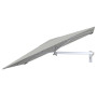 Paraflex WALL ombrellone quadrato, 230 x 230 cm con braccio NEO e supporto a parete, Alluminio anodizzato, Lin