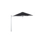 Paraflex MONO okrogel senčnik, R270 cm z NEO roko in stebrom, Luksiran aluminij, Sunbrella Black