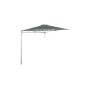 Paraflex MONO okrogel senčnik, R300 cm z NEO roko in stebrom, Luksiran aluminij, Sunbrella Flanelle