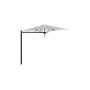 Paraflex MONO okrugli suncobran, R300 cm, s NEO rukom i stupom, Crna RAL 9005, Sunbrella Marble