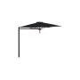 Paraflex MONO okrogel senčnik, R300 cm z NEO roko in stebrom, Črna RAL 9005, Sunbrella Black