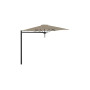 Paraflex MONO okrogel senčnik, R300 cm z NEO roko in stebrom, Črna RAL 9005, Sunbrella Sand