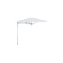 Paraflex MONO ombrellone quadrato, 230 x 230 cm con braccio NEO e palo, Alluminio anodizzato, Solidum Natural