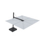 Versa PX ombrellone quadrato, 300 x 300 cm, Nero RAL 9005, Sunbrella Marble