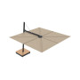 Versa PX square umbrella, 300 x 300 cm, Black RAL 9005, Sunbrella Sand