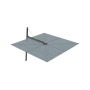 Versa PX quadratischer Sonnenschirm, 300 x 300 cm, Schwarz RAL 9005, Acqua