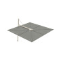 Versa PX square umbrella, 300 x 300 cm, Beige Limestone (ref. RAL 1013), Solidum Grey