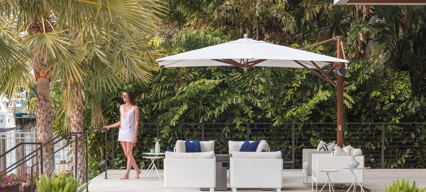 Tuuci Ambia LED-Leuchte und 2 Heizstrahler für Ocean Master MAX Cantilever