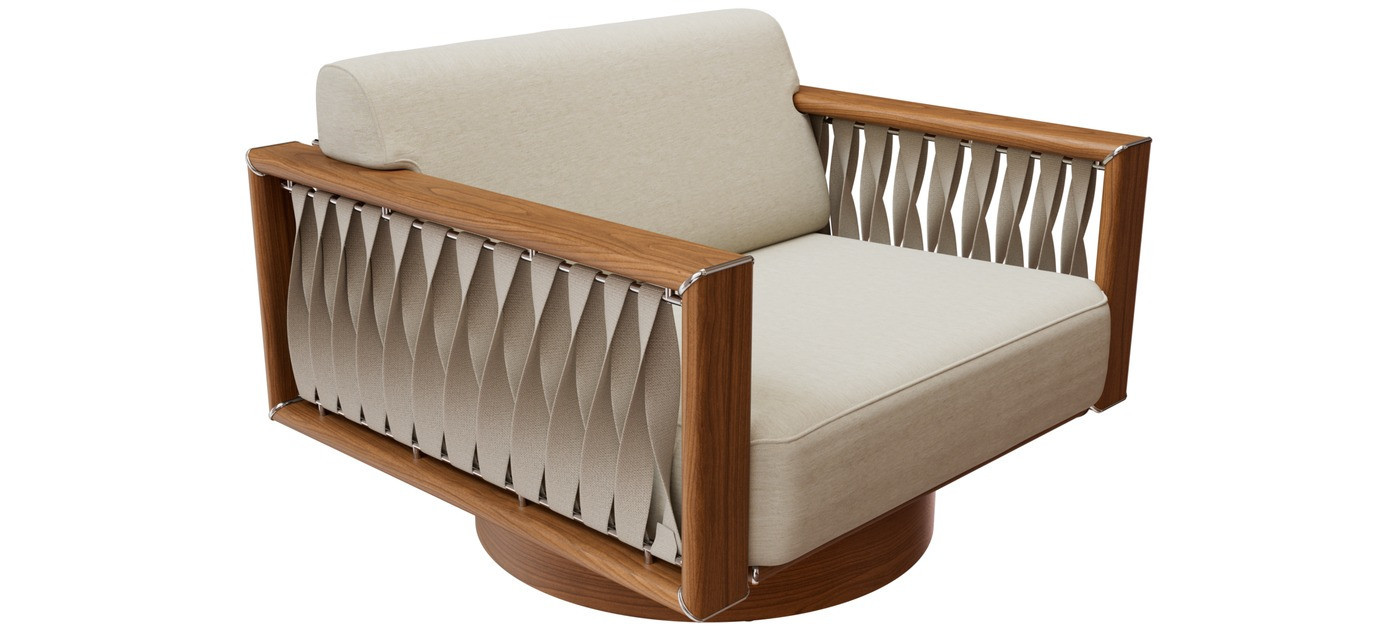 Tuuci Sail poltrona lounge girevole