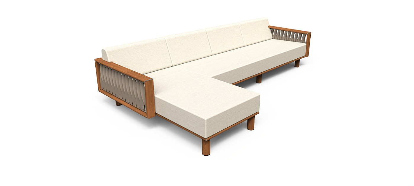 Tuuci Sail Sofa mit linker Chaiselongue