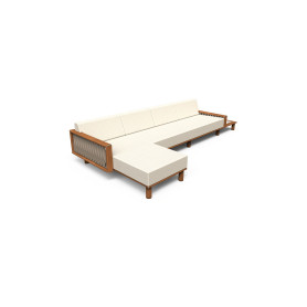 Tuuci Sail sofa s lijevim ležajem i desnim stolićem