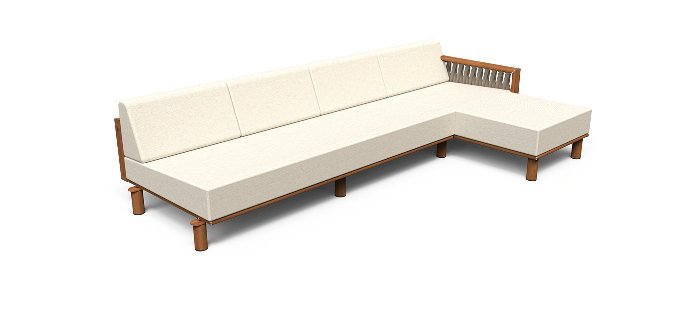 Tuuci Sail Sitzmodul mit rechter Chaiselongue