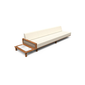 Tuuci Sail Left Arm Sectional with Plinth Table
