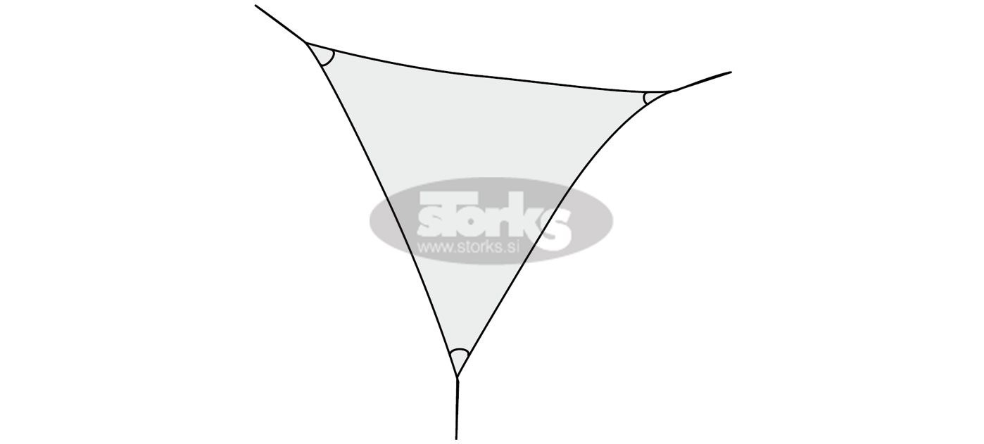 Ingenua Triangle jadro, 5 x 5 x 5 m, Premium