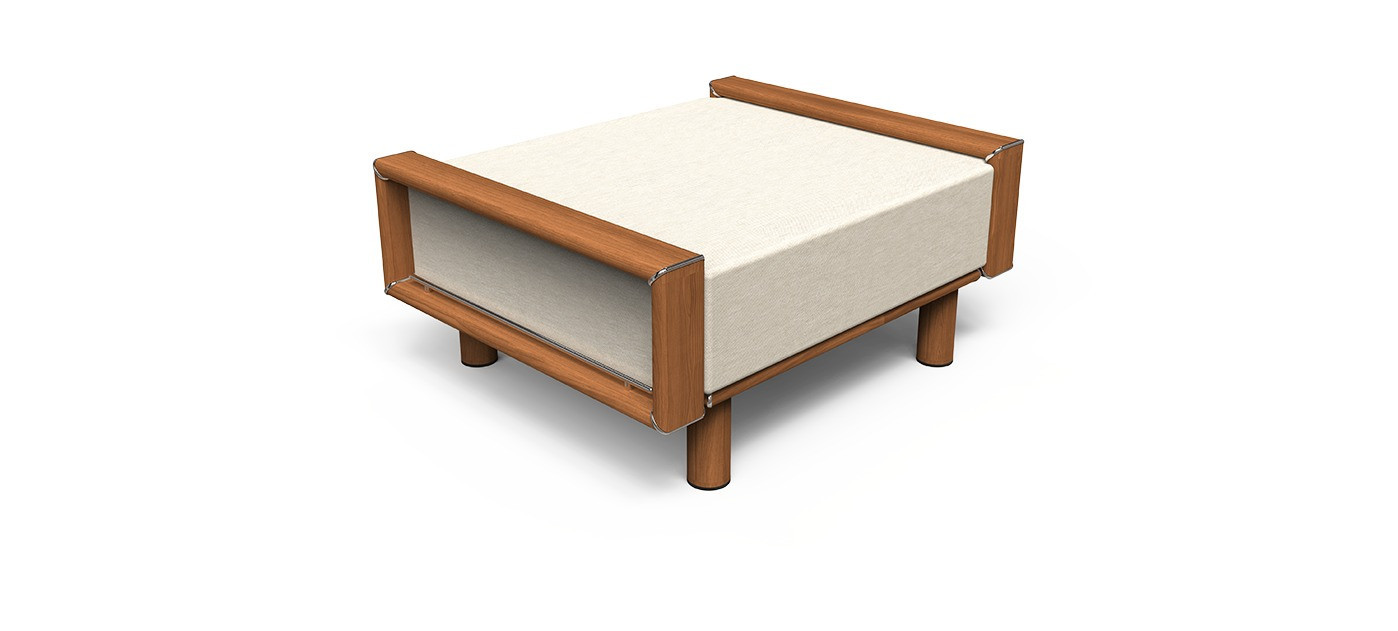 Tuuci Horizon Ottoman with Arms