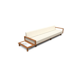 Tuuci Horizon Sofa mit linkem Beistelltisch