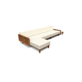Tuuci Luma sofa s lijevim ležajem i desnim stolićem