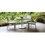 Tuuci Downtown Round Dining Table, setting