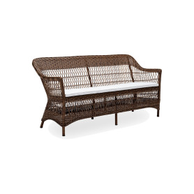 Sika-Design Charlot Exterior divano a 3 posti, Marrone (ALU)