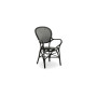 Sika-Design Rossini poltroncina, Nero opaco (rattan), vista 2