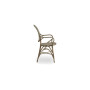 Sika-Design Rossini stol z nasloni za roke, Taupe (ratan), pogled 3