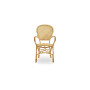 Sika-Design Rossini stolica s naslonima za ruke, Polirana prirodna (ratan), pogled 5