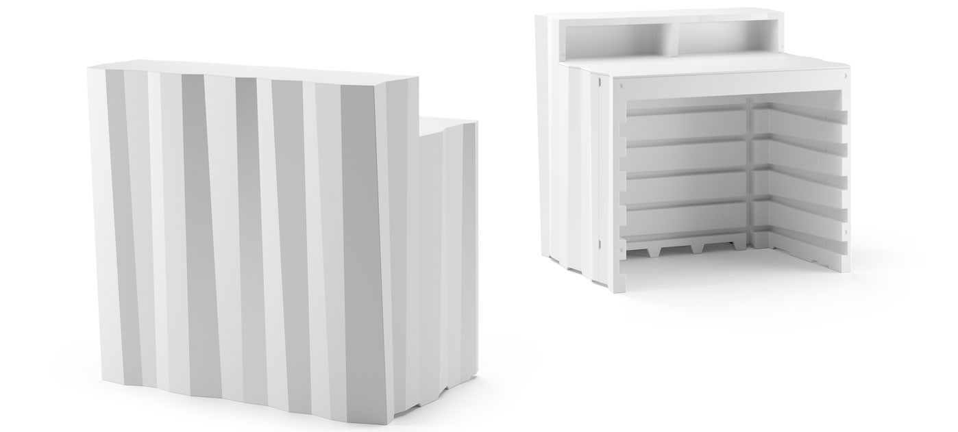 Plust Frozen desk, C2 white