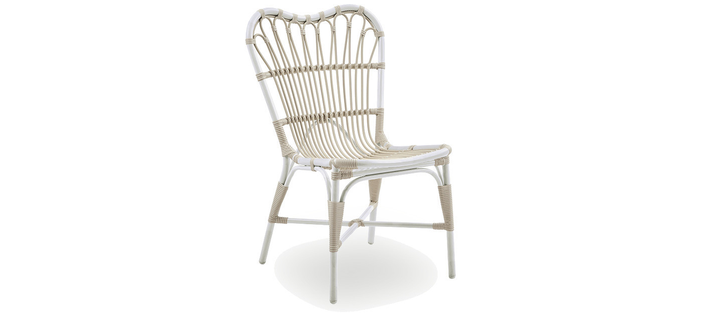 Sika-Design Margret Exterior sedia da pranzo, Bianco colomba (ALU)