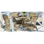 Sika-Design Marie Exterior stol z nasloni za roke, Antik (ALU), ambient 2