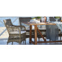 Sika-Design Marie Exterior stolica s naslonima za ruke, Antik (ALU), ambijent 3